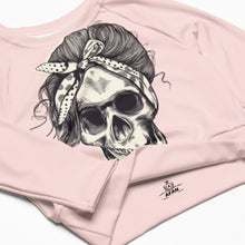 Charger l'image dans la galerie, Afan misty rose bandana skull crop top