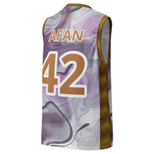 Charger l'image dans la galerie, Afan purple marble basketball jersey