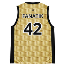 Charger l'image dans la galerie, Afan gold bricks black alternate fanatik basketball jersey