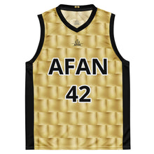 Charger l'image dans la galerie, Afan gold bricks black alternate fanatik basketball jersey