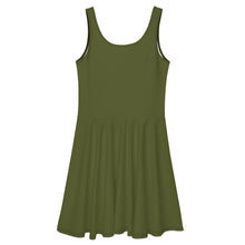 Charger l'image dans la galerie, Afan army green skater dress