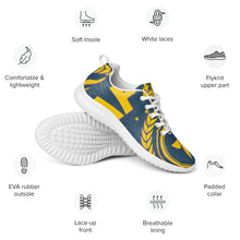 Charger l'image dans la galerie, Afan gold, purple & blue royalty men’s athletik shoes