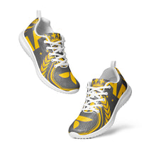 Charger l'image dans la galerie, Afan gold, purple & charcoal royalty men’s athletik shoes