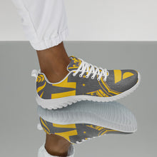 Charger l'image dans la galerie, Afan gold, purple & charcoal royalty men’s athletik shoes