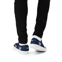 Charger l'image dans la galerie, Afan navy & white liberty shoes for men