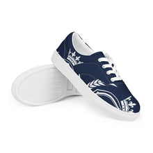 Charger l'image dans la galerie, Afan navy & white liberty shoes for men