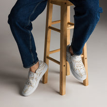 Charger l'image dans la galerie, Afan gold marble men’s slip-on shoes