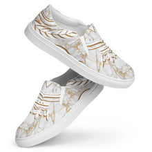 Charger l'image dans la galerie, Afan gold marble men’s slip-on shoes