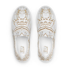 Charger l'image dans la galerie, Afan gold marble men’s slip-on shoes