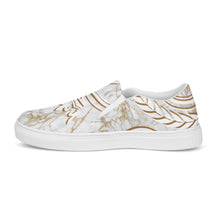 Charger l'image dans la galerie, Afan gold marble men’s slip-on shoes