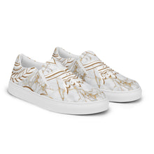 Charger l'image dans la galerie, Afan gold marble men’s slip-on shoes