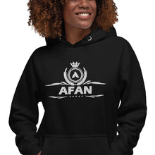 Charger l'image dans la galerie, Afan unisex hoodie white embroidery