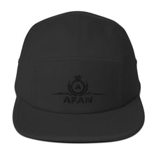 Charger l'image dans la galerie, Afan black embroid logo five panel cap
