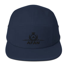 Charger l'image dans la galerie, Afan black embroid logo five panel cap
