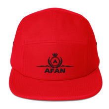 Charger l'image dans la galerie, Afan black embroid logo five panel cap
