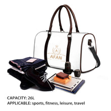 Charger l'image dans la galerie, Afan white travel duffle bag

