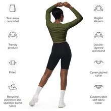 Charger l'image dans la galerie, Afan army green crop top
