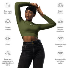 Charger l'image dans la galerie, Afan army green crop top
