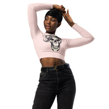 Charger l'image dans la galerie, Afan misty rose bandana skull crop top
