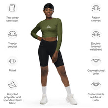 Charger l'image dans la galerie, Afan army green crop top
