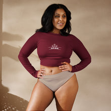 Charger l'image dans la galerie, Afan burgundy crop top
