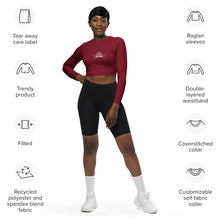 Charger l'image dans la galerie, Afan burgundy crop top
