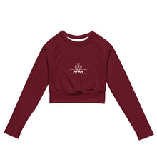 Charger l'image dans la galerie, Afan burgundy crop top
