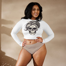 Charger l'image dans la galerie, Afan white bandana skull crop top
