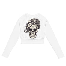Charger l'image dans la galerie, Afan white bandana skull crop top
