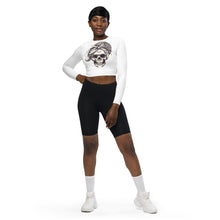 Charger l'image dans la galerie, Afan white bandana skull crop top
