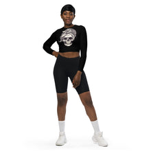 Charger l'image dans la galerie, Afan black bandana skull crop top
