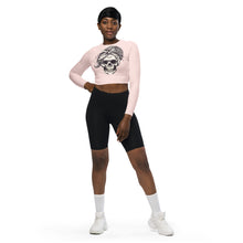 Charger l'image dans la galerie, Afan misty rose bandana skull crop top

