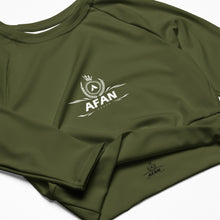 Charger l'image dans la galerie, Afan army green crop top
