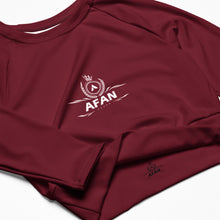 Charger l'image dans la galerie, Afan burgundy crop top

