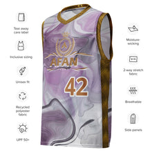 Charger l'image dans la galerie, Afan purple marble basketball jersey
