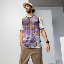 Charger l'image dans la galerie, Afan purple marble basketball jersey
