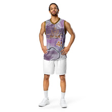 Charger l'image dans la galerie, Afan purple marble basketball jersey
