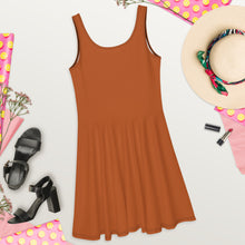 Charger l'image dans la galerie, Afan burnt orange skater dress
