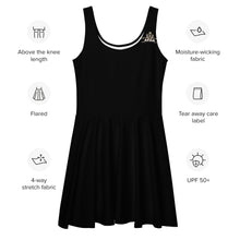Charger l'image dans la galerie, Afan black skater dress
