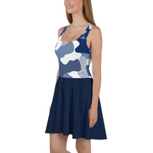 Charger l'image dans la galerie, Afan blue camo skater dress
