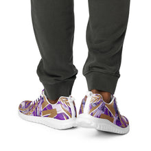 Charger l'image dans la galerie, Afan abstrait purple royalty men’s athletik shoes
