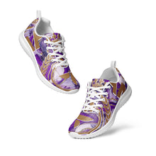 Charger l'image dans la galerie, Afan abstrait purple royalty men’s athletik shoes
