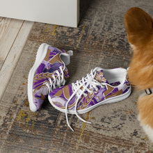 Charger l'image dans la galerie, Afan abstrait purple royalty men’s athletik shoes
