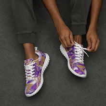 Charger l'image dans la galerie, Afan abstrait purple royalty men’s athletik shoes
