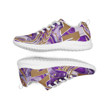 Charger l'image dans la galerie, Afan abstrait purple royalty men’s athletik shoes
