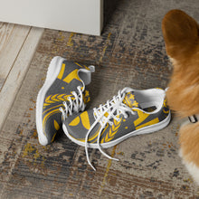 Charger l'image dans la galerie, Afan gold, purple &amp; charcoal royalty men’s athletik shoes
