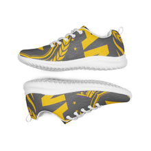 Charger l'image dans la galerie, Afan gold, purple &amp; charcoal royalty men’s athletik shoes
