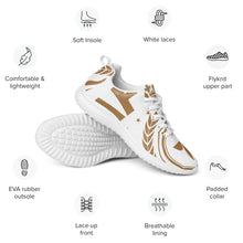 Charger l'image dans la galerie, Afan white &amp; gold royalty men’s athletik shoes
