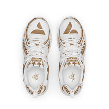 Charger l'image dans la galerie, Afan white &amp; gold royalty men’s athletik shoes
