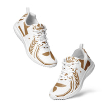 Charger l'image dans la galerie, Afan white &amp; gold royalty men’s athletik shoes
